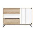 Moderne Houten Dressoir met Wit en Eenvoudig Ontwerp