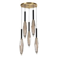 Moderne Hanglamp met Kristallen en Zwarte Accenten